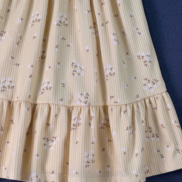 Heart And Arrow Two Tone Floral Print Bow Sleeveless Casual Dress Girls 2T 3T - Picture 6 of 9